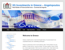 Tablet Screenshot of investments-in-greece.com